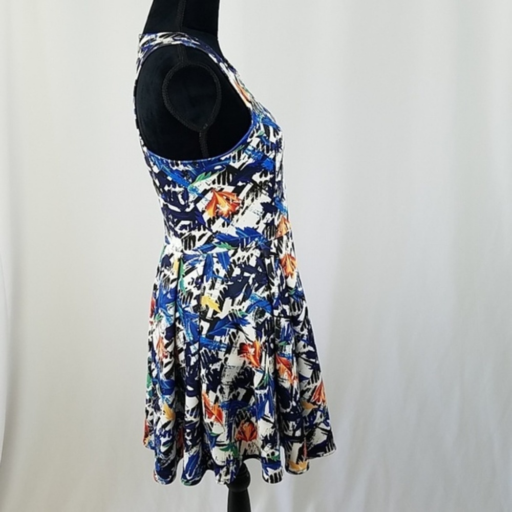 Romeo + Juliet Couture M fit‎ and flare dress halter exposed front zipper - Picture 5 of 5